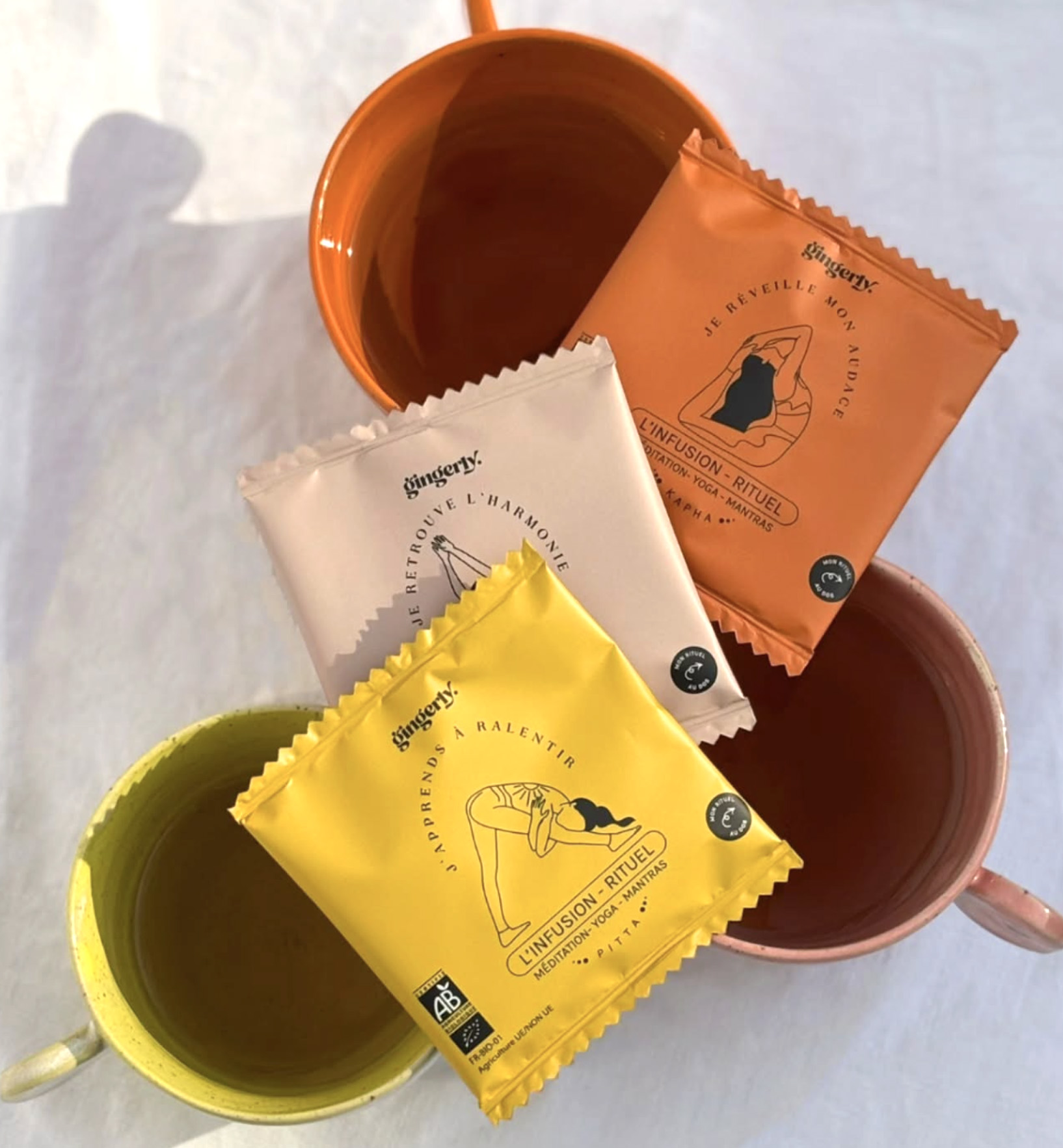 Gingerly tea packaging